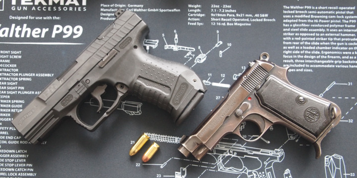 Walther P99 and Beretta M1934