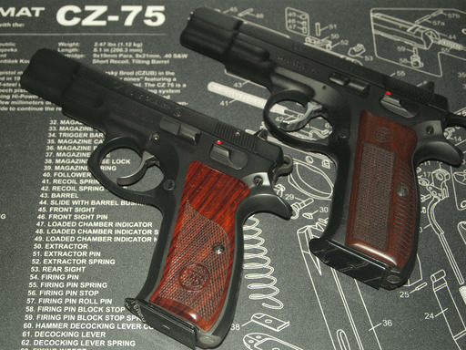 CZ 75B and 75 pre-B pistols.