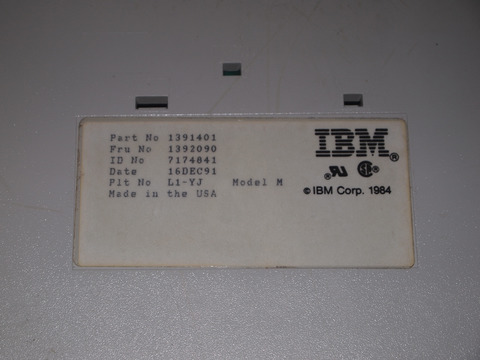 IBM Model M 1391401 with 16DEC91 date.