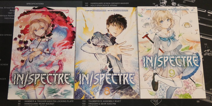 In/Spectre volumes 07, 08, and 09