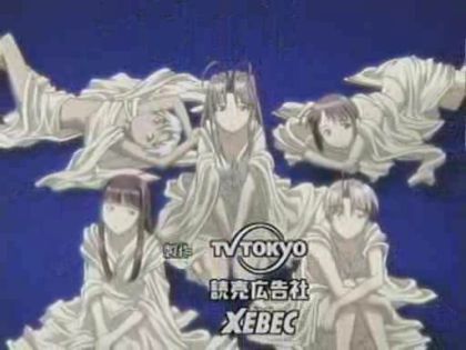 Su, Naru, Shinobu, Motoko, and Kitsune in the Love Hina ED
