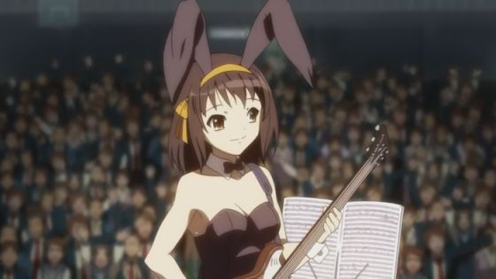 Haruhi turns stage right